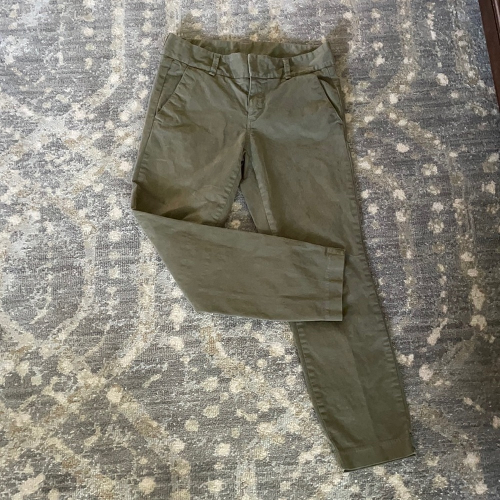 J.Crew Andi chino in Olive Green size 4